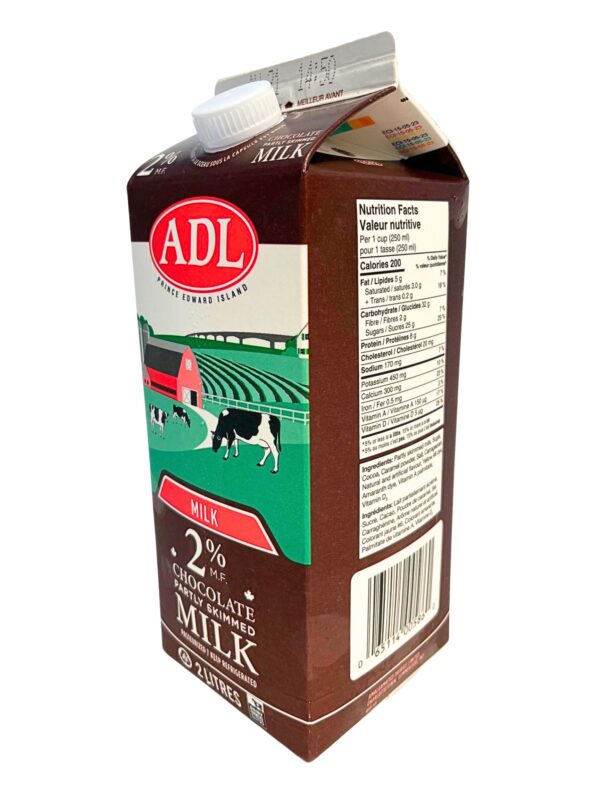 ADL Milk, Chocolate 2% - 2L - Image 2