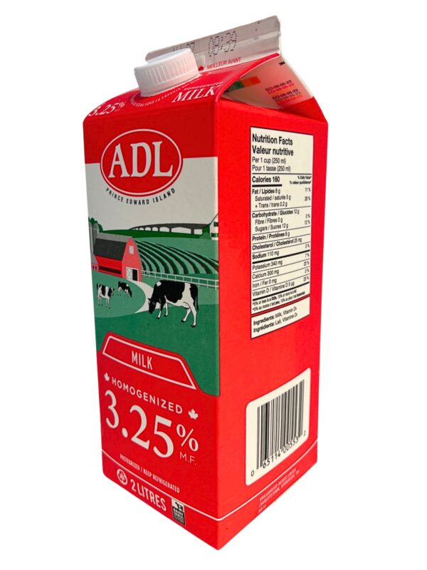 ADL Milk, Homogenized 3.25% - 2L - Image 2