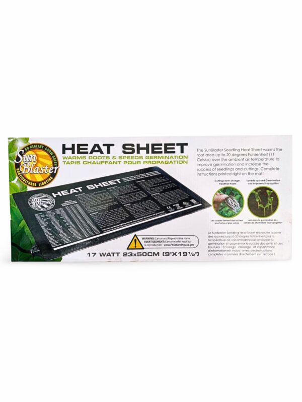 SunBlaster Heat Sheet