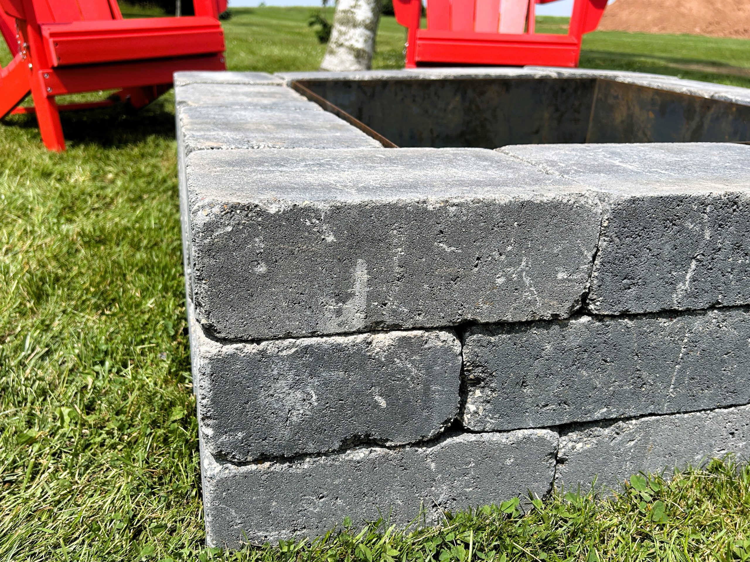 Oaks Laredo Square Fire Pit Kit - Onyx - Image 5