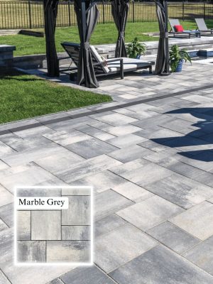 Nueva Smooth Slab Marble Grey