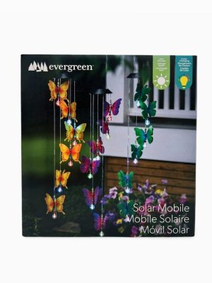 Colour Changing Solar Mobile, Butterfly