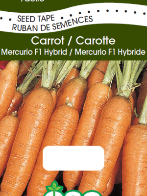 Carrot Mercurio F1 Hybrid Seed Tape, OSC