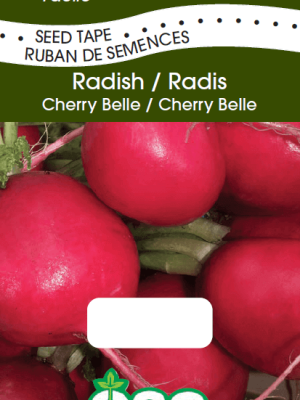 Radish Cherry Belle Seed Tape, OSC