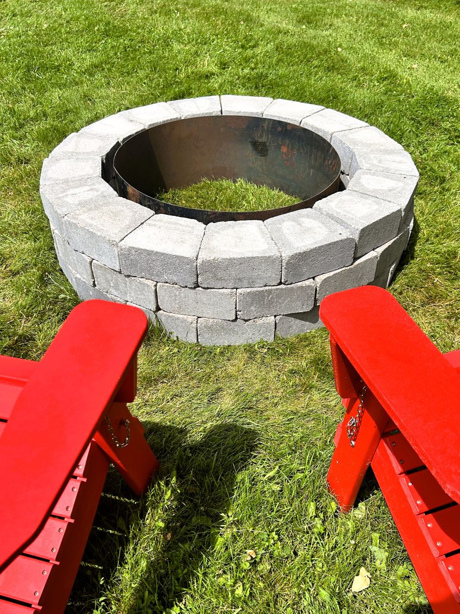 Oaks Laredo Round Fire Pit Kit - Greystone - Image 3