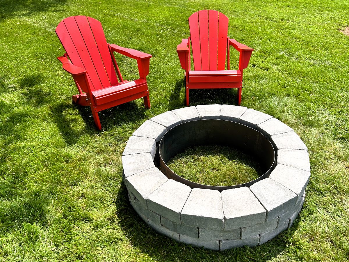 Oaks Laredo Round Fire Pit Kit - Greystone - Image 6